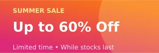 Shop Banner — editable pink product template, banner / header