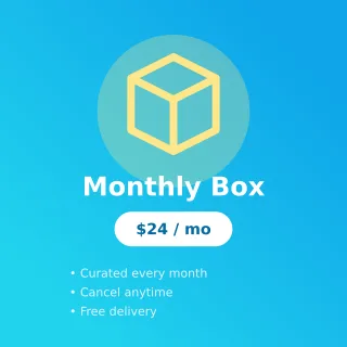Subscription — editable blue product template, instagram post