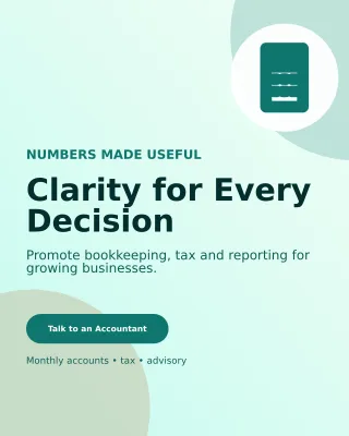 Aurora Accounting Service Poster — editable white professional services template, instagram portrait