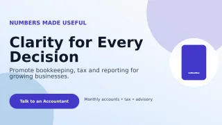 Aurora Accounting Service Wide Ad — editable white professional services template, youtube thumbnail