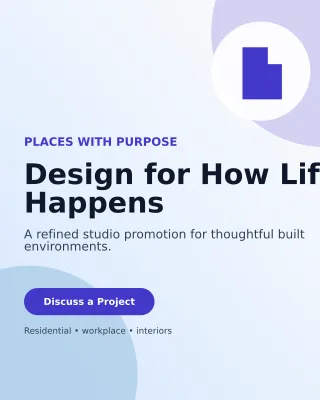 Aurora Architecture Studio Poster — editable white professional services template, instagram portrait