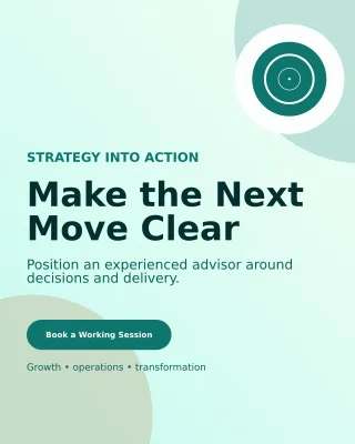 Aurora Business Consultant Poster — editable white professional services template, instagram portrait