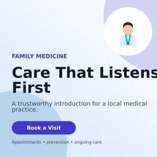 Aurora Doctor Practice Social Post — editable white professional services template, instagram post