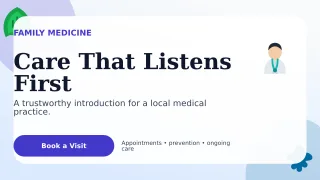Botanical Doctor Practice Wide Ad — editable white professional services template, youtube thumbnail