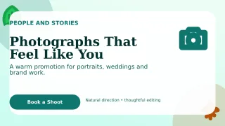 Botanical Photography Service Wide Ad — editable white professional services template, youtube thumbnail