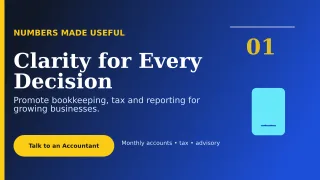 Editorial Accounting Service Wide Ad — editable blue professional services template, youtube thumbnail