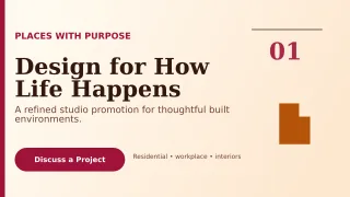 Editorial Architecture Studio Wide Ad — editable white professional services template, youtube thumbnail