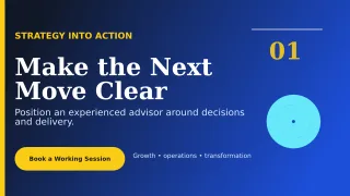 Editorial Business Consultant Wide Ad — editable blue professional services template, youtube thumbnail