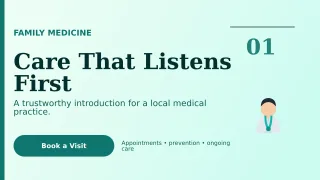 Editorial Doctor Practice Wide Ad — editable white professional services template, youtube thumbnail