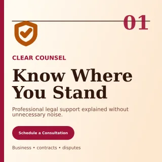 Editorial Legal Practice Social Post — editable white professional services template, instagram post