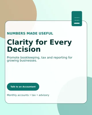 Glass Accounting Service Poster — editable white professional services template, instagram portrait