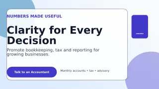 Glass Accounting Service Wide Ad — editable white professional services template, youtube thumbnail