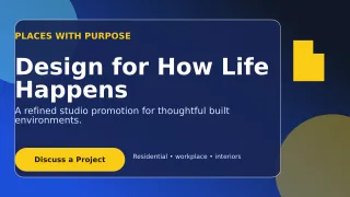 Glass Architecture Studio Wide Ad — editable blue professional services template, youtube thumbnail