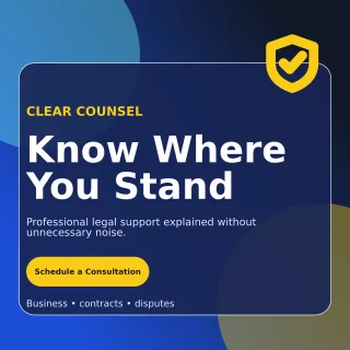 Glass Legal Practice Social Post — editable blue professional services template, instagram post