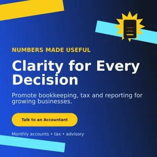 Kinetic Accounting Service Social Post — editable blue professional services template, instagram post