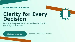 Kinetic Accounting Service Wide Ad — editable white professional services template, youtube thumbnail