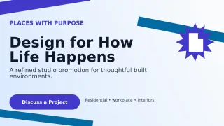 Kinetic Architecture Studio Wide Ad — editable white professional services template, youtube thumbnail