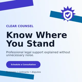 Kinetic Legal Practice Social Post — editable white professional services template, instagram post