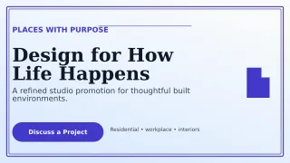 Luxe Architecture Studio Wide Ad — editable white professional services template, youtube thumbnail