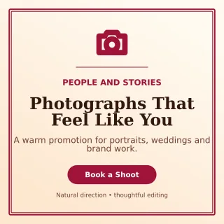 Luxe Photography Service Social Post — editable white professional services template, instagram post