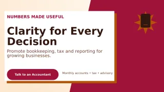 Neo Accounting Service Wide Ad — editable white professional services template, youtube thumbnail