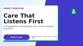 Neo Doctor Practice Wide Ad — editable white professional services template, youtube thumbnail