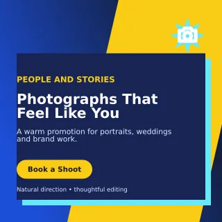 Neo Photography Service Social Post — editable blue professional services template, instagram post