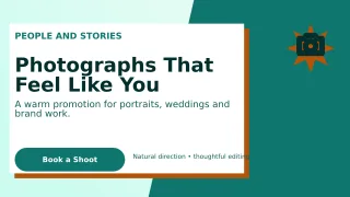 Neo Photography Service Wide Ad — editable white professional services template, youtube thumbnail
