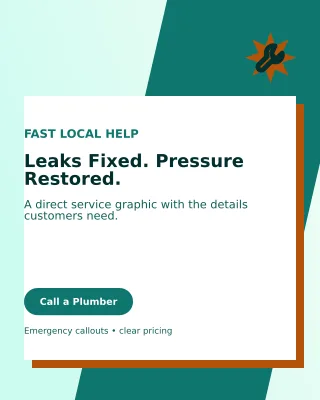 Neo Plumbing Service Poster — editable white professional services template, instagram portrait