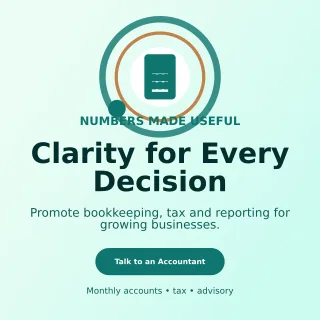 Orbit Accounting Service Social Post — editable white professional services template, instagram post