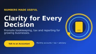 Orbit Accounting Service Wide Ad — editable blue professional services template, youtube thumbnail