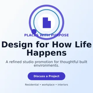 Orbit Architecture Studio Social Post — editable white professional services template, instagram post