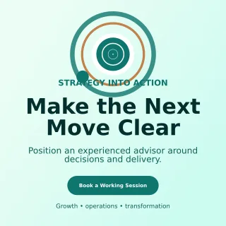 Orbit Business Consultant Social Post — editable white professional services template, instagram post