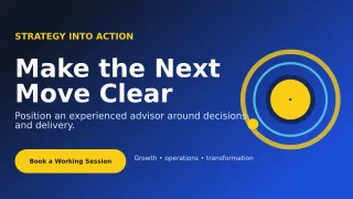 Orbit Business Consultant Wide Ad — editable blue professional services template, youtube thumbnail