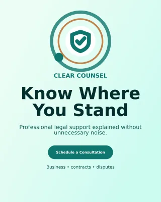 Orbit Legal Practice Poster — editable white professional services template, instagram portrait