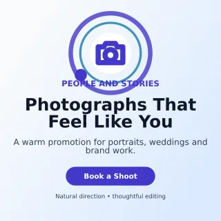 Orbit Photography Service Social Post — editable white professional services template, instagram post