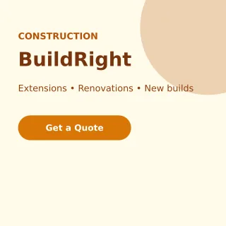 Construction Construction — editable white professional services template, instagram post