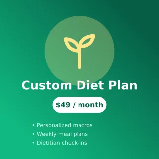 Diet Plan — editable green professional services template, instagram post