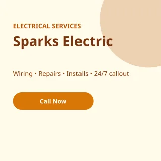 Electrician Services — editable white professional services template, instagram post