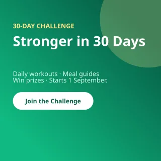 Fitness Challenge — editable green professional services template, instagram post