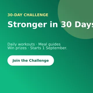 Fitness Challenge — editable green professional services template, instagram post