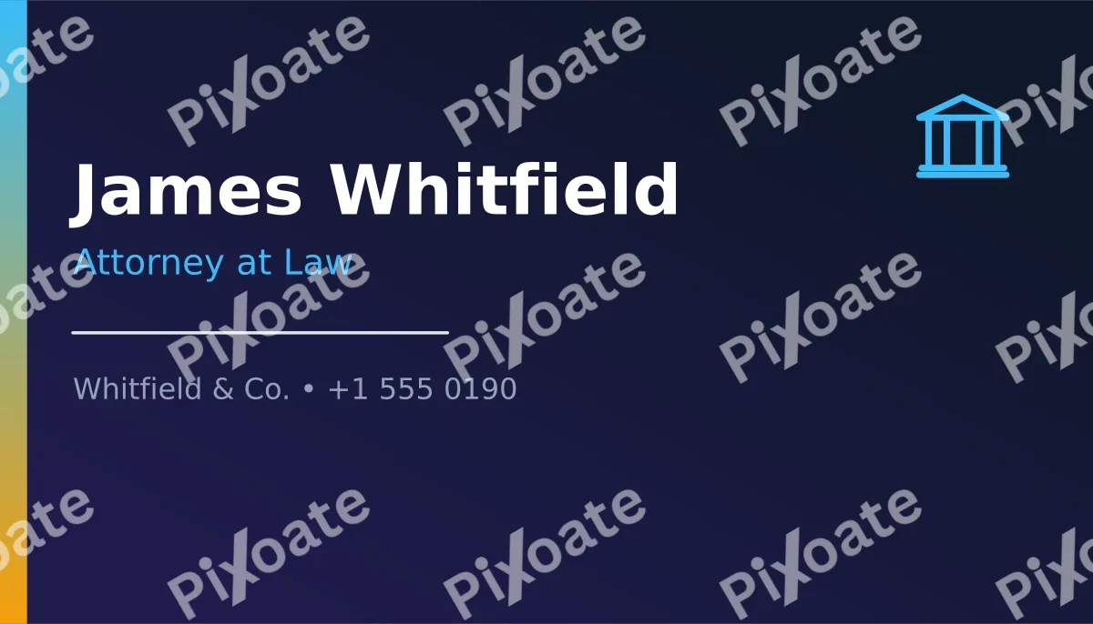 Lawyer Card Lawyer Card — editable blue professional services template, business card