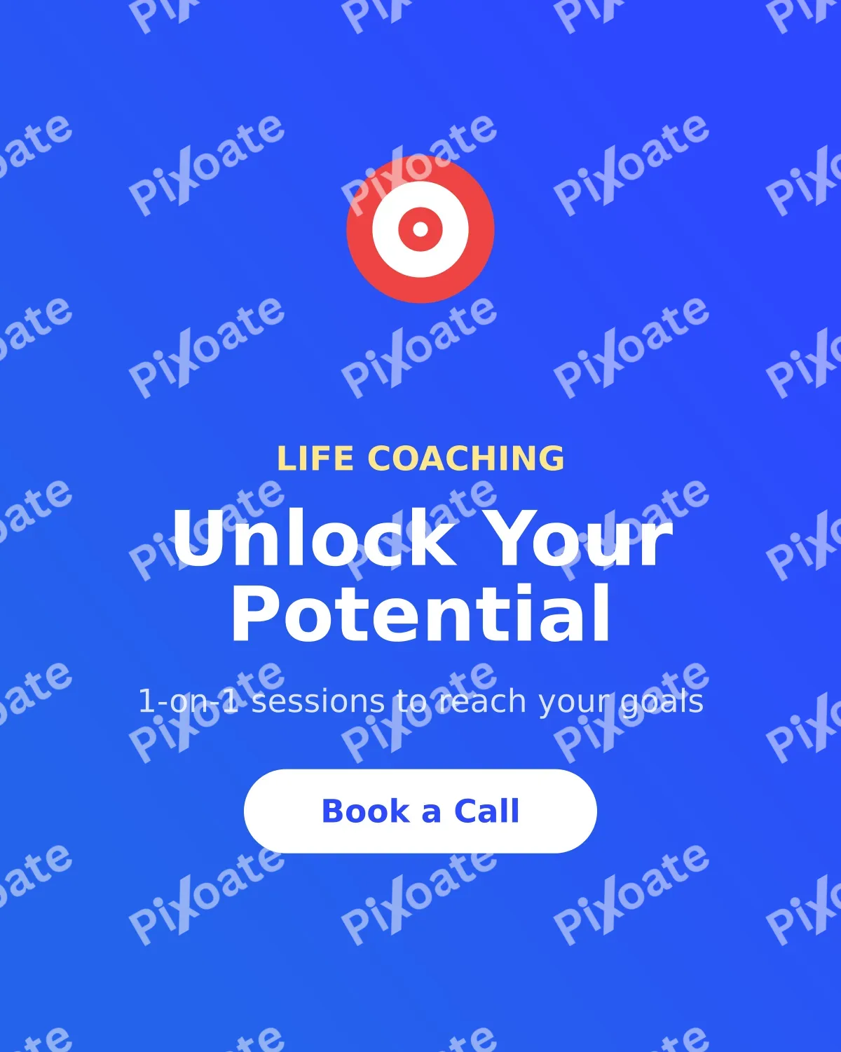 Life Coach Life Coach — editable blue professional services template, instagram portrait