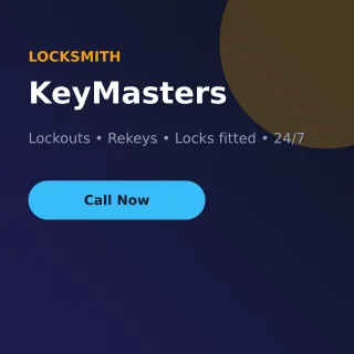 Locksmith Services — editable blue professional services template, instagram post