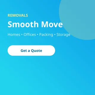 Moving Company — editable blue professional services template, instagram post