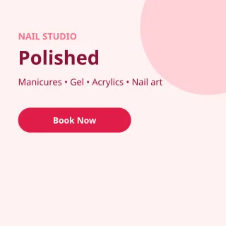 Nail Salon — editable white professional services template, instagram post