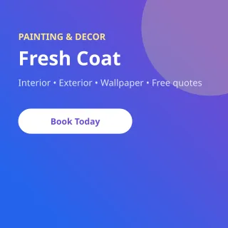 Painter & Decorator — editable purple professional services template, instagram post