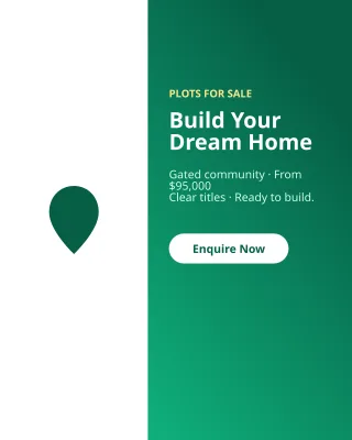 Plot for Sale — editable green professional services template, instagram portrait