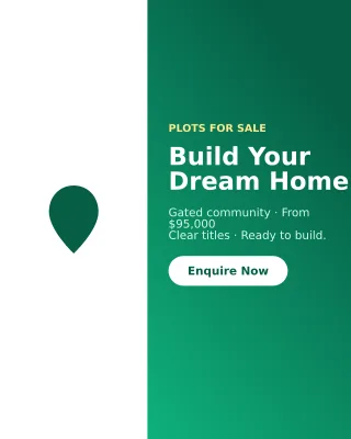 Plot for Sale — editable green professional services template, instagram portrait