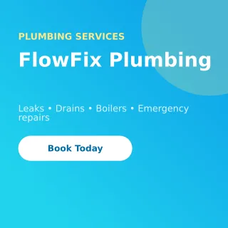 Plumber Services — editable blue professional services template, instagram post